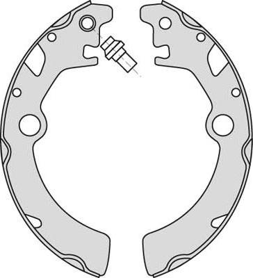 MGA M815 - Комплект тормозных колодок, барабанные autospares.lv