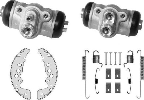 MGA K813843 - Комплект тормозных колодок, барабанные autospares.lv