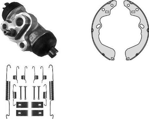 MGA K826941 - Комплект тормозных колодок, барабанные autospares.lv