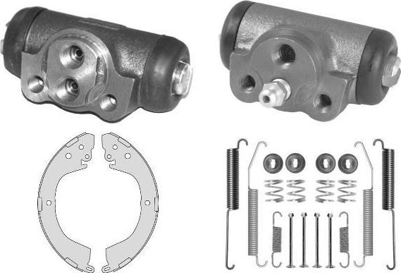 MGA K877847 - Комплект тормозных колодок, барабанные autospares.lv