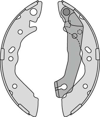 MGA K797939 - Комплект тормозных колодок, барабанные autospares.lv