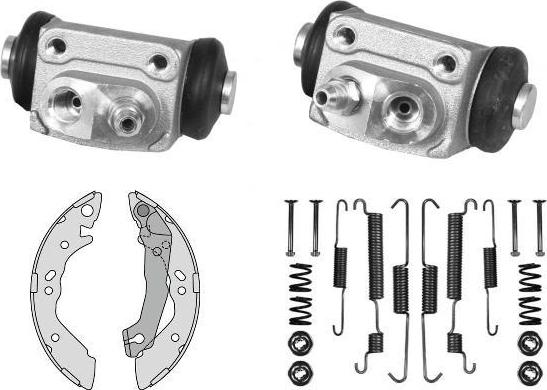 MGA K797939 - Комплект тормозных колодок, барабанные autospares.lv