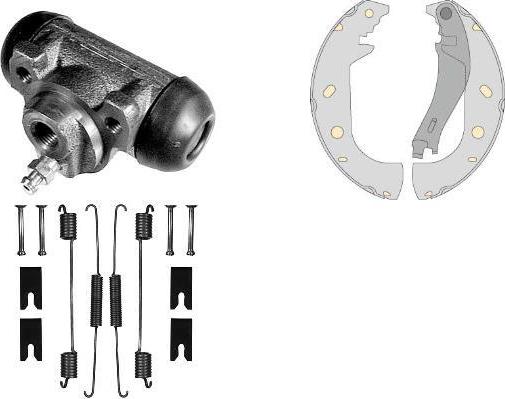 MGA K757118 - Комплект тормозных колодок, барабанные autospares.lv