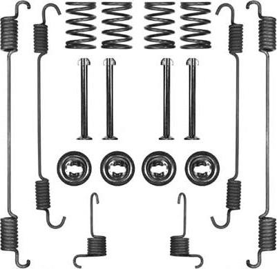 MGA PM754686 - Комплект тормозных колодок, барабанные autospares.lv