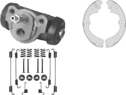 MGA K766990 - Комплект тормозных колодок, барабанные autospares.lv