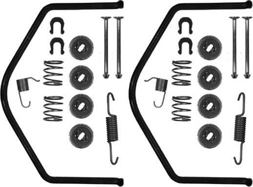 MGA K713324 - Комплект тормозных колодок, барабанные autospares.lv