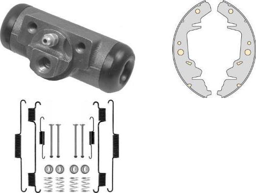 MGA K739991 - Комплект тормозных колодок, барабанные autospares.lv