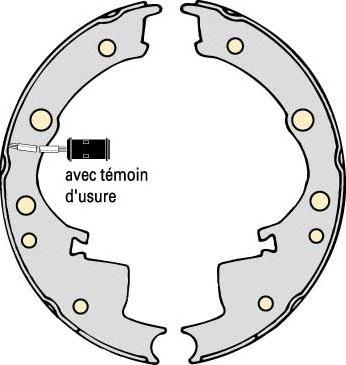 MGA K732970 - Комплект тормозных колодок, барабанные autospares.lv