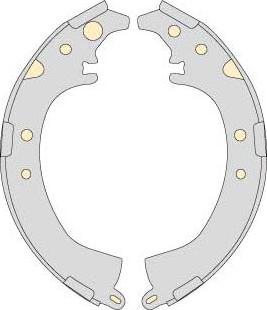 MGA M770 - Комплект тормозных колодок, барабанные autospares.lv