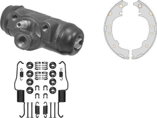 MGA K778987 - Комплект тормозных колодок, барабанные autospares.lv