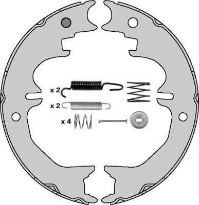 MGA M902R - Комплект тормозов, ручник, парковка autospares.lv