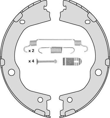 MGA M915R - Комплект тормозов, ручник, парковка autospares.lv