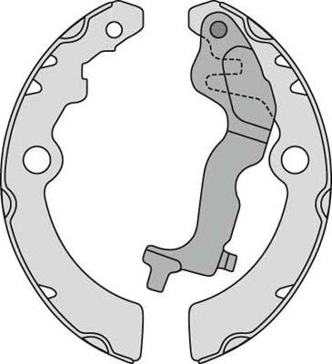 MGA M918 - Комплект тормозных колодок, барабанные autospares.lv