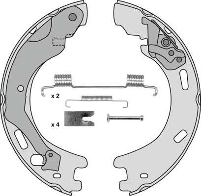 MGA M934R - Комплект тормозов, ручник, парковка autospares.lv