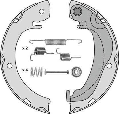 MGA M933R - Комплект тормозов, ручник, парковка autospares.lv