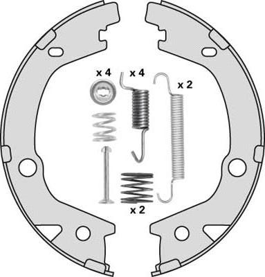 MGA M920R - Комплект тормозов, ручник, парковка autospares.lv