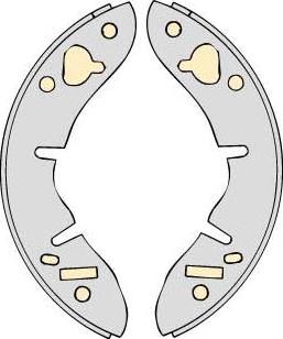 MGA M530 - Комплект тормозных колодок, барабанные autospares.lv