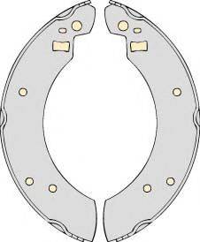 MGA M572 - Комплект тормозных колодок, барабанные autospares.lv