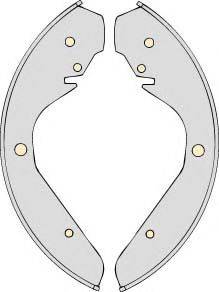 MGA M577 - Комплект тормозных колодок, барабанные autospares.lv