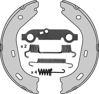 MGA M694R - Комплект тормозов, ручник, парковка autospares.lv