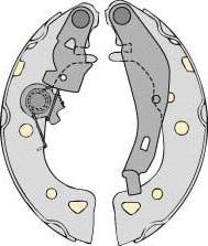 MGA M640 - Комплект тормозных колодок, барабанные autospares.lv