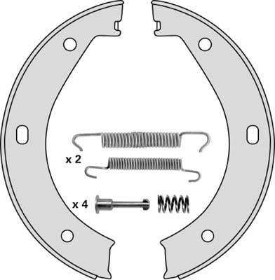 MGA M685R - Комплект тормозов, ручник, парковка autospares.lv