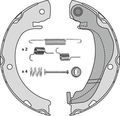 MGA M899R - Комплект тормозов, ручник, парковка autospares.lv