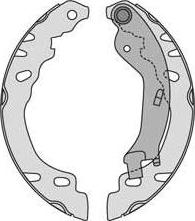 MGA M849 - Комплект тормозных колодок, барабанные autospares.lv