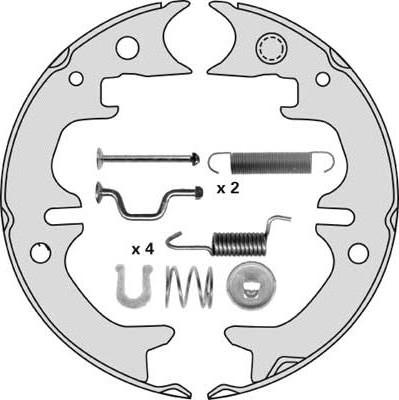 MGA M860R - Комплект тормозов, ручник, парковка autospares.lv