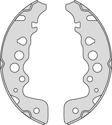 MGA M813 - Комплект тормозных колодок, барабанные autospares.lv