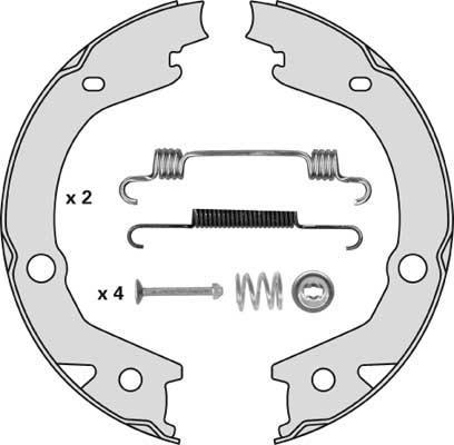 MGA M885R - Комплект тормозов, ручник, парковка autospares.lv