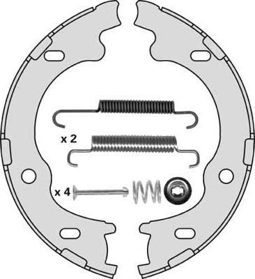 MGA M886R - Комплект тормозов, ручник, парковка autospares.lv