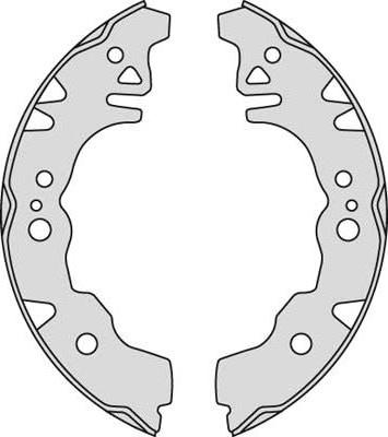 MGA M882 - Комплект тормозных колодок, барабанные autospares.lv