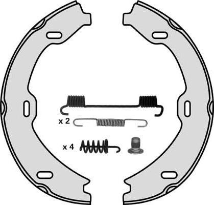 MGA M828R - Комплект тормозов, ручник, парковка autospares.lv