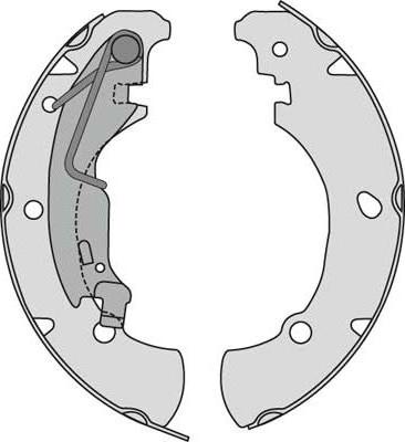 MGA M822 - Комплект тормозных колодок, барабанные autospares.lv