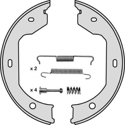 MGA M827R - Комплект тормозов, ручник, парковка autospares.lv