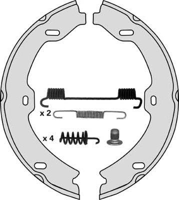 MGA M872R - Комплект тормозов, ручник, парковка autospares.lv