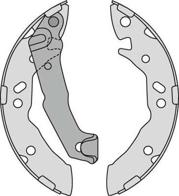 MGA M794 - Комплект тормозных колодок, барабанные autospares.lv