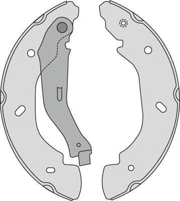 MGA M790 - Комплект тормозных колодок, барабанные autospares.lv