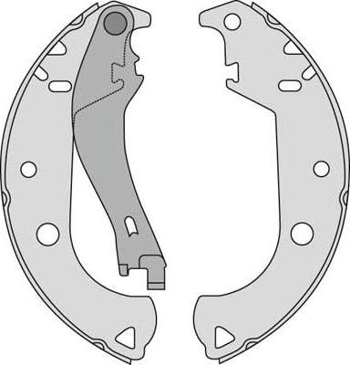 MGA M785 - Комплект тормозных колодок, барабанные autospares.lv