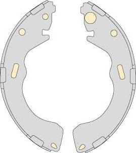 MGA M780 - Комплект тормозных колодок, барабанные autospares.lv