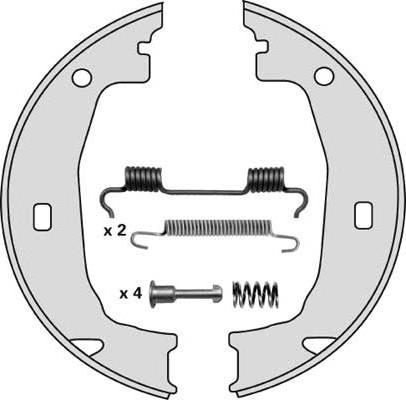 MGA M781R - Комплект тормозов, ручник, парковка autospares.lv