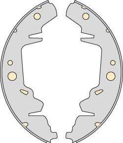 MGA M739 - Комплект тормозных колодок, барабанные autospares.lv