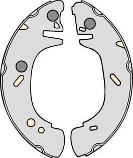 MGA M724 - Комплект тормозных колодок, барабанные autospares.lv