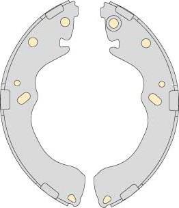 MGA M779 - Комплект тормозных колодок, барабанные autospares.lv