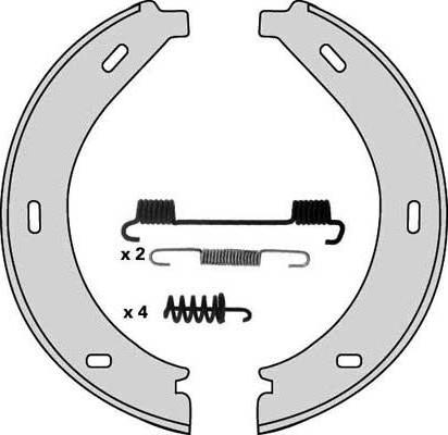 MGA M775R - Комплект тормозов, ручник, парковка autospares.lv