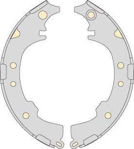 MGA M778 - Комплект тормозных колодок, барабанные autospares.lv