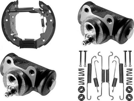 MGA PM515908 - Комплект тормозных колодок, барабанные autospares.lv