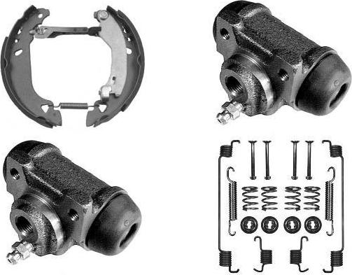 MGA PM636121 - Комплект тормозных колодок, барабанные autospares.lv