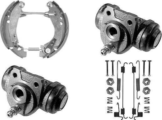 MGA PM623760 - Комплект тормозных колодок, барабанные autospares.lv